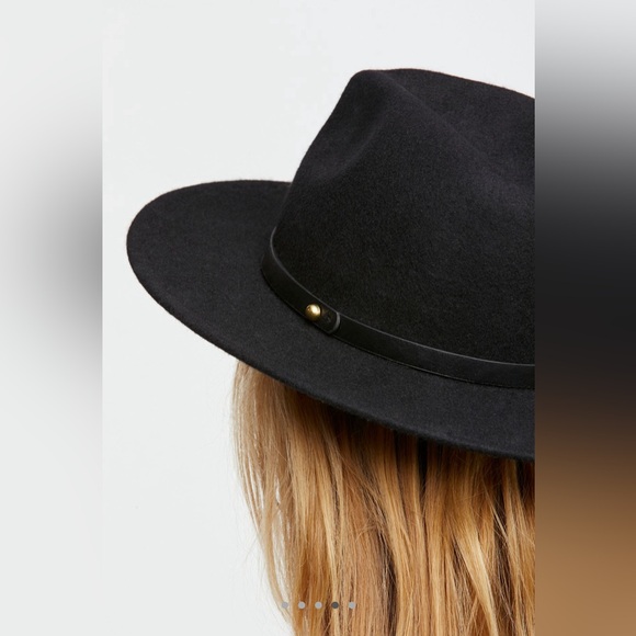 Free People Wythe Leather Band Felt Hat - Picture 3 of 9